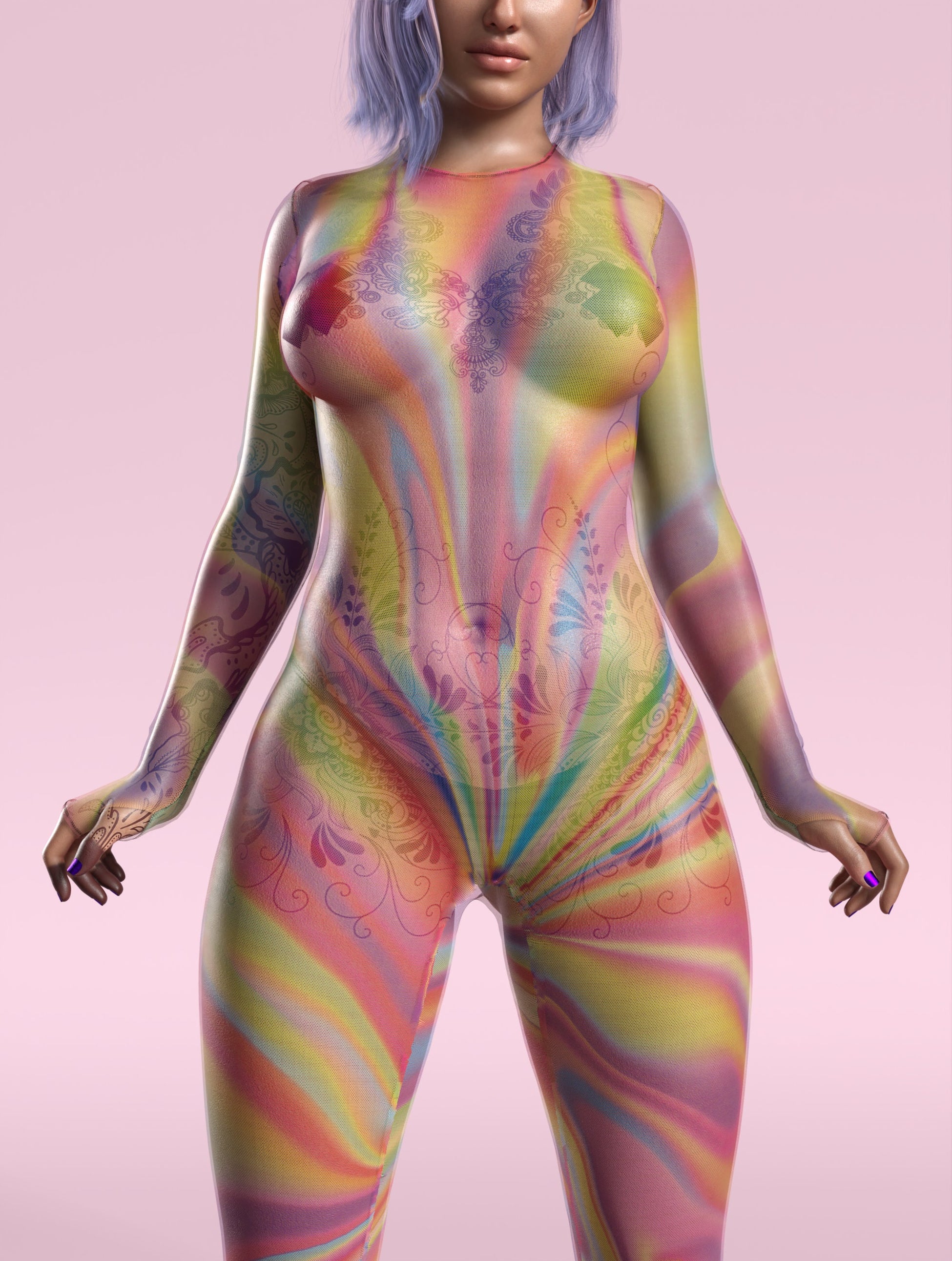 Luminescent Mesh Costume 2