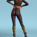 Blurred Lines Mesh Leggings Set