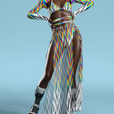 Pyramis Lux Mesh Duster Skirt