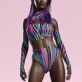 Chroma Carnival Cutout Rave Top