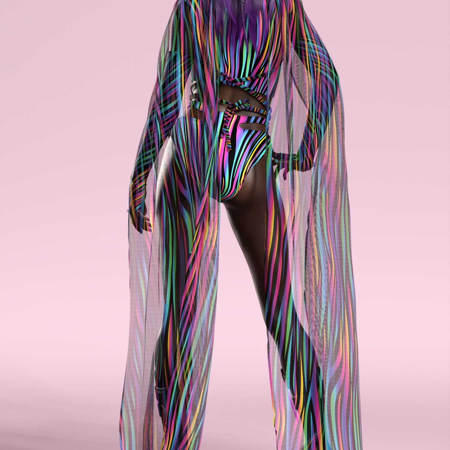 Chroma Carnival Cutout Rave Top 3