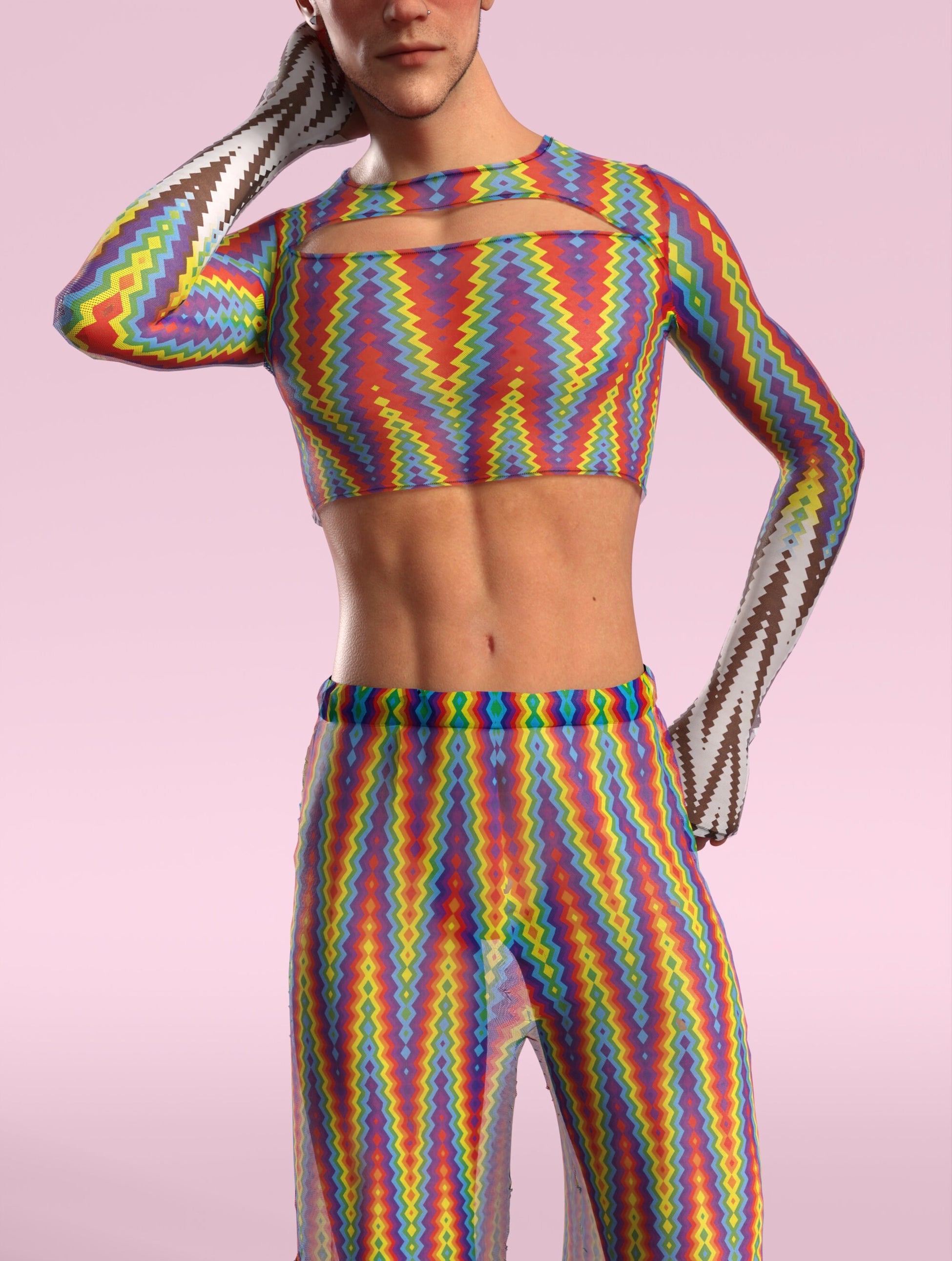 Pyramis Lux Mesh Male Split Set 1