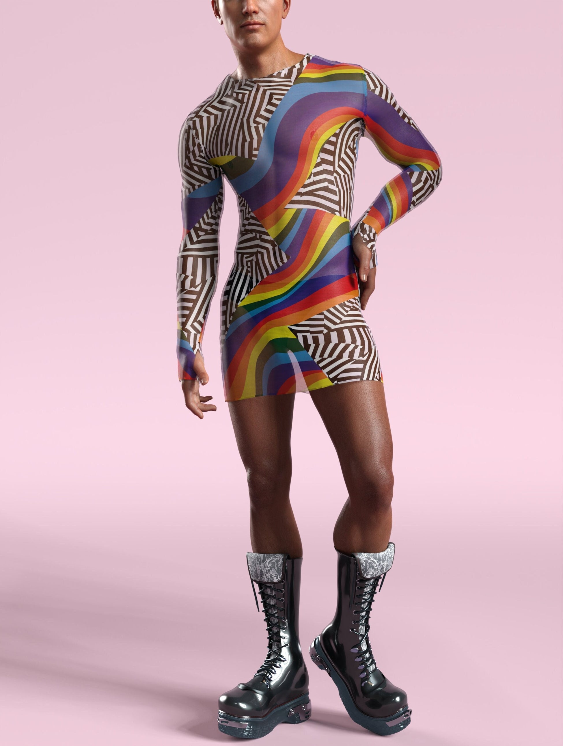 Transformed Mesh Male Short Dress 2
