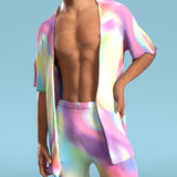 Luminescent Male Half Robe