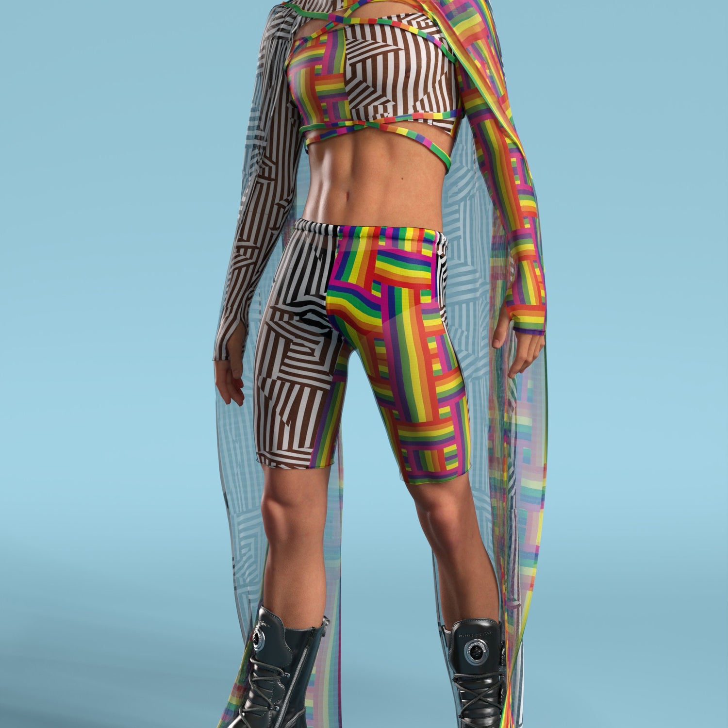 Spectromania Male Mesh Wings 9