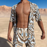 Mecha Vortex Male Half Robe Set