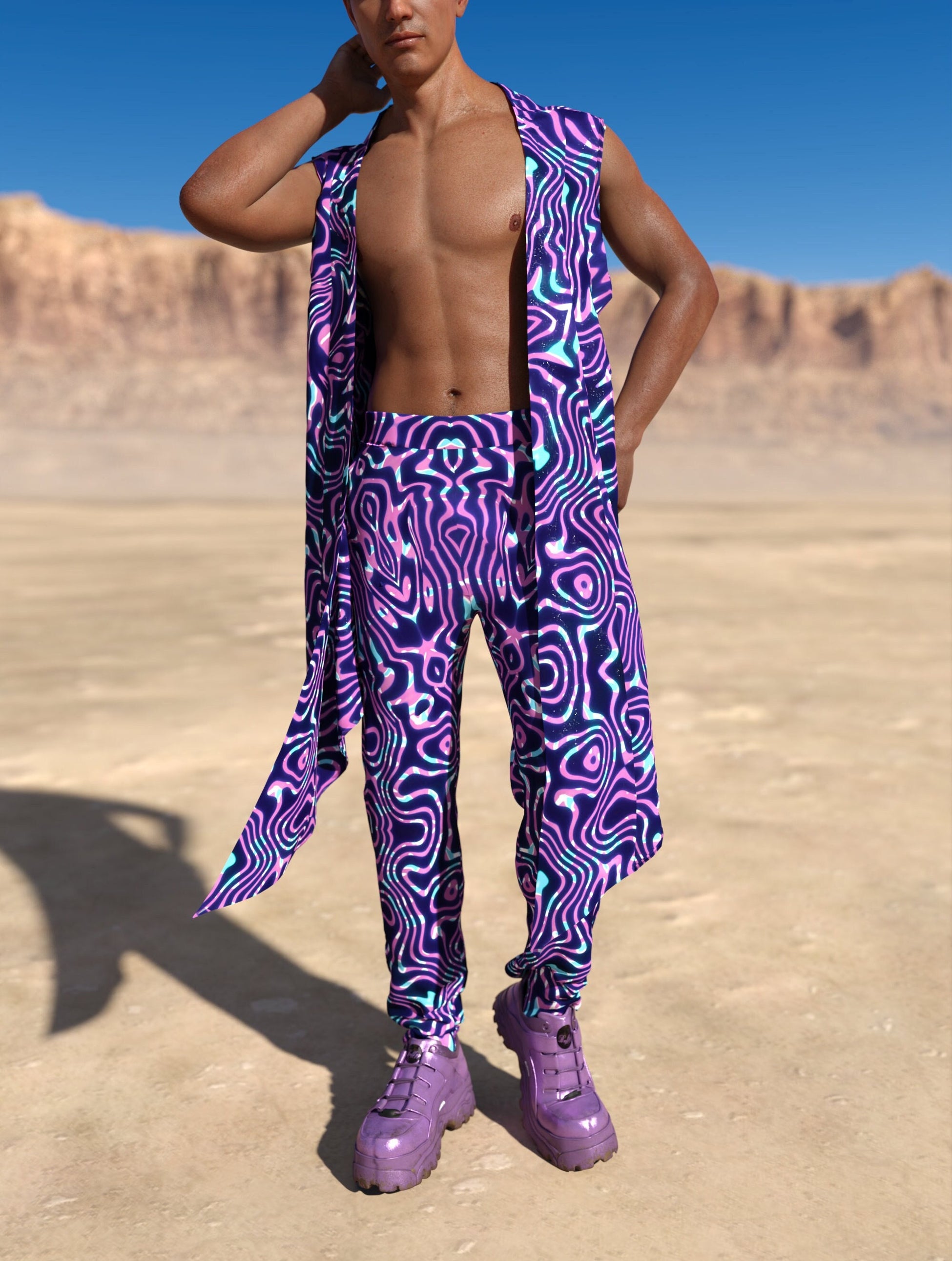Celestial Liquid Male Regular Pants 2