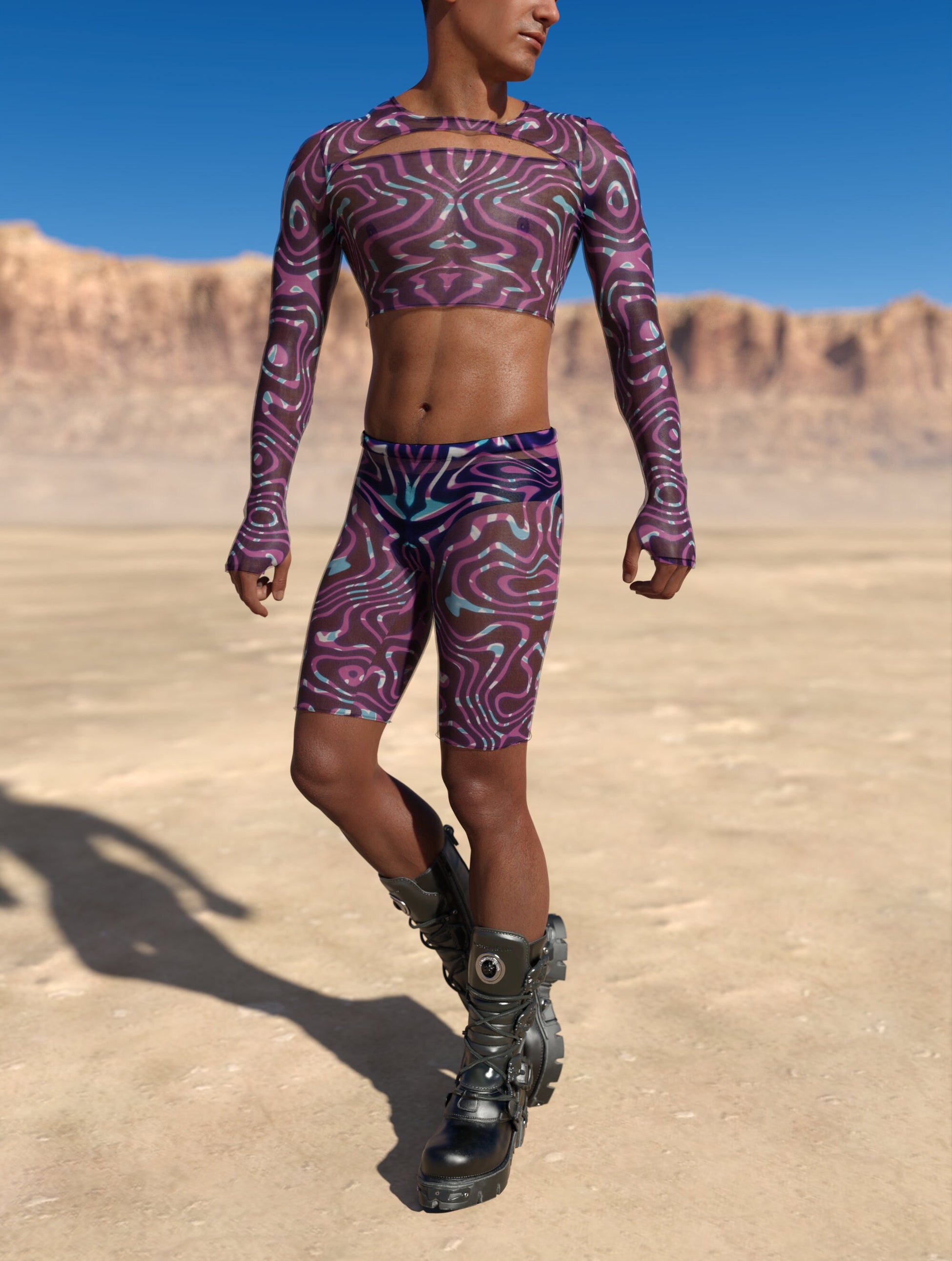 Celestial Liquid Male Mesh Wings 2