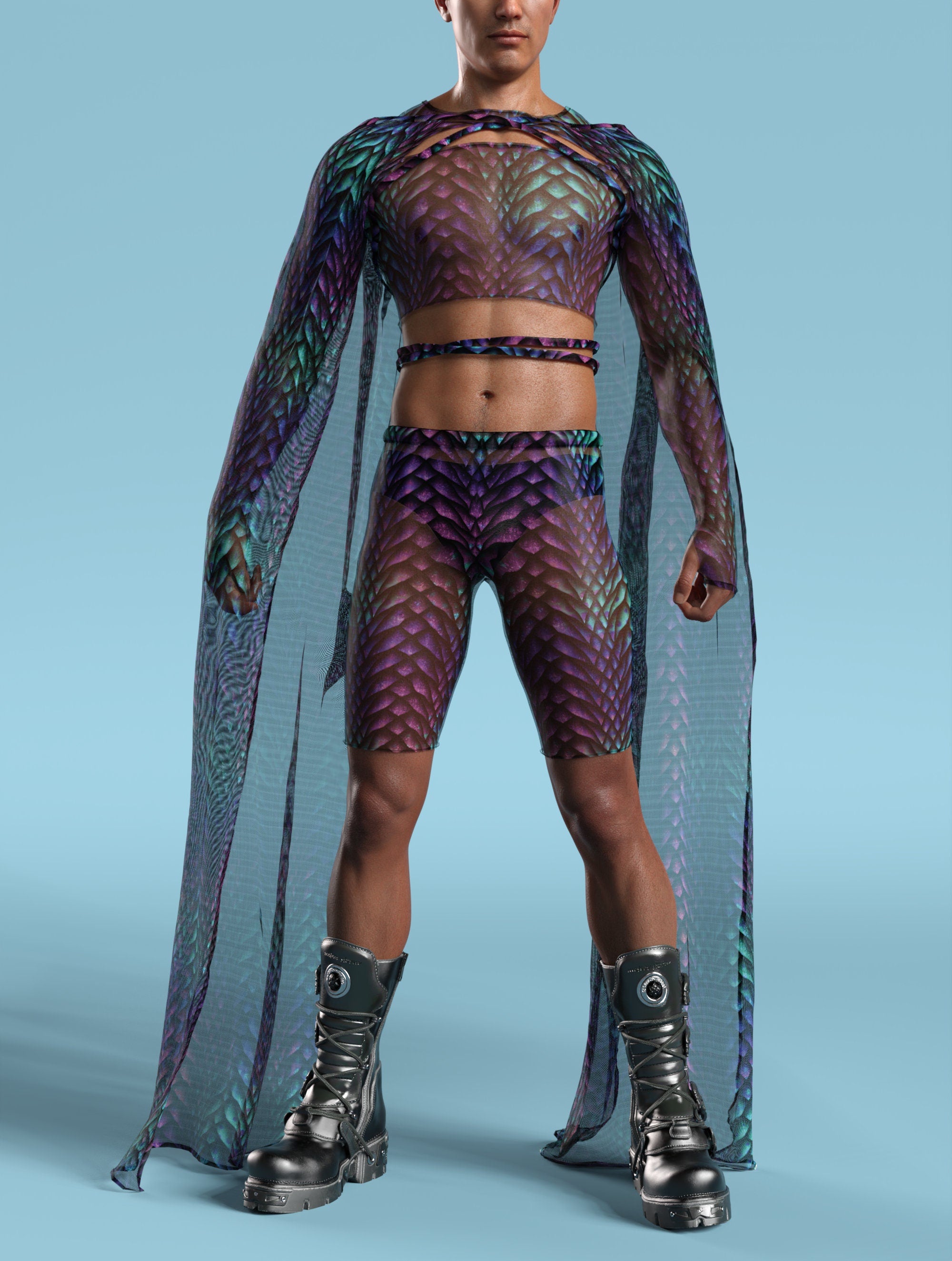 Gorgona Male Mesh Wings 6