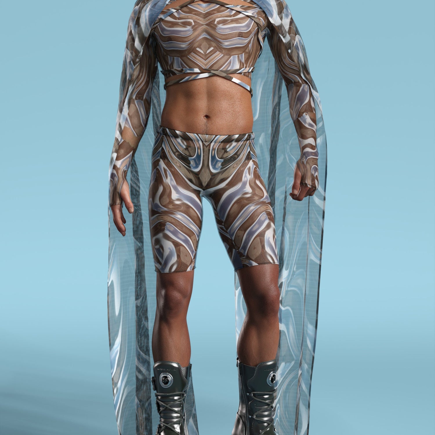 Mecha Vortex Mesh Male Cutout Set 6