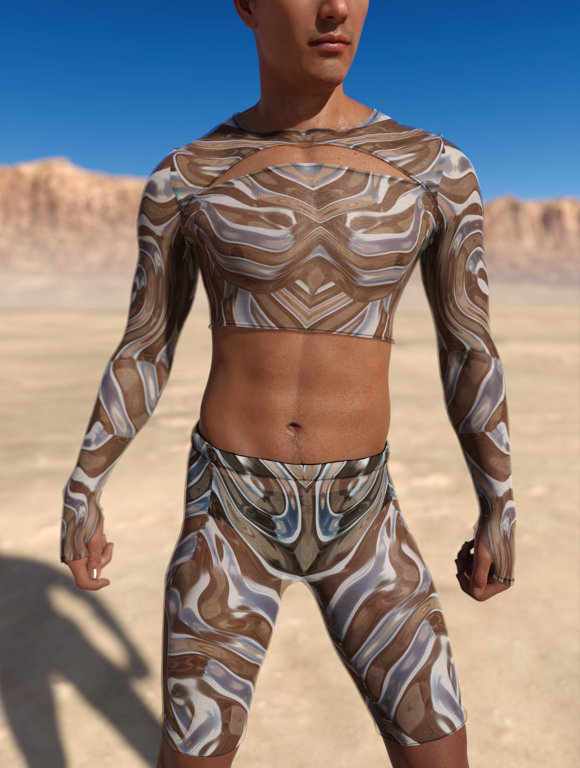 Mecha Vortex Mesh Male Cutout Set 1