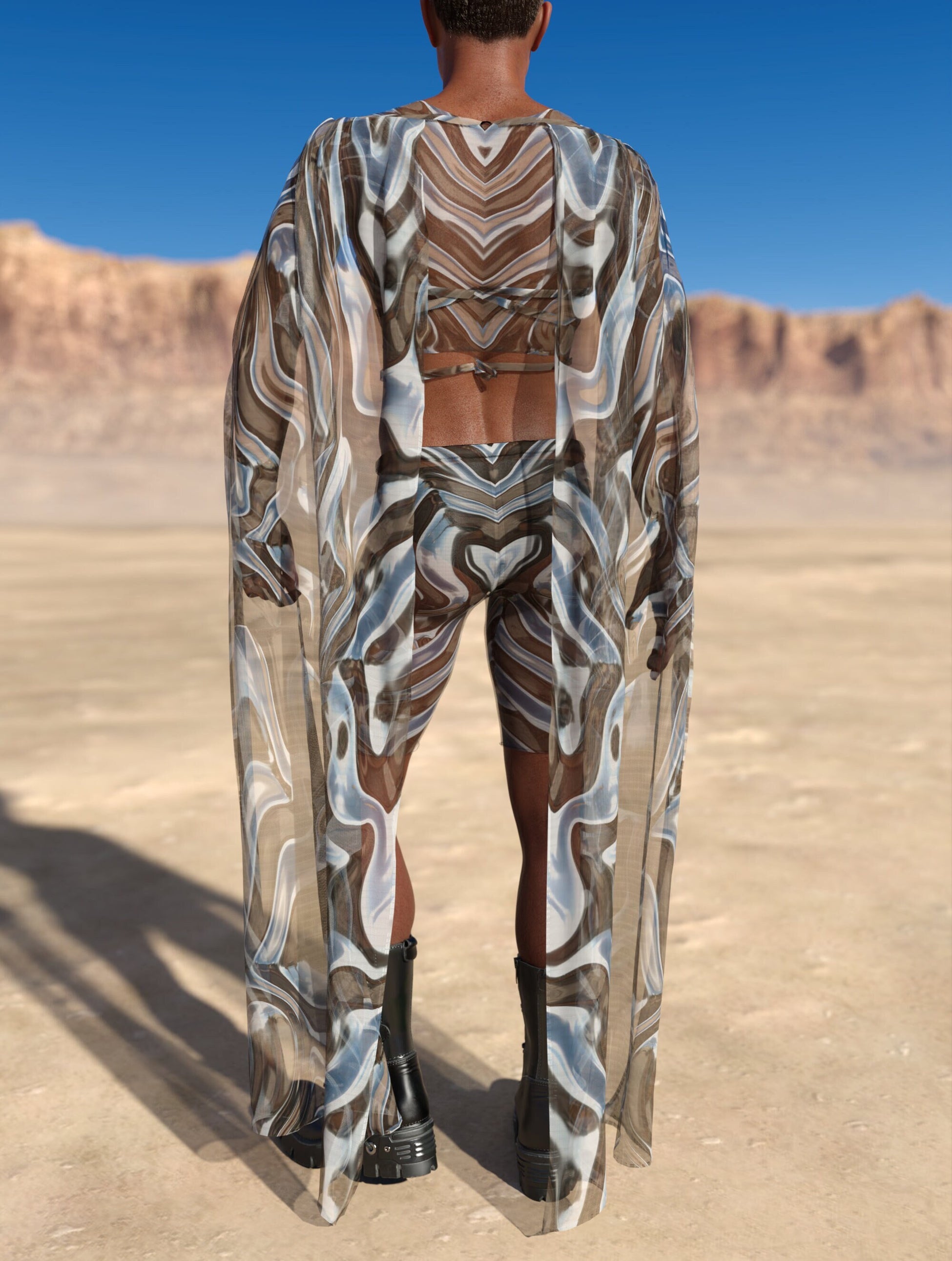 Mecha Vortex Male Mesh Wings 1