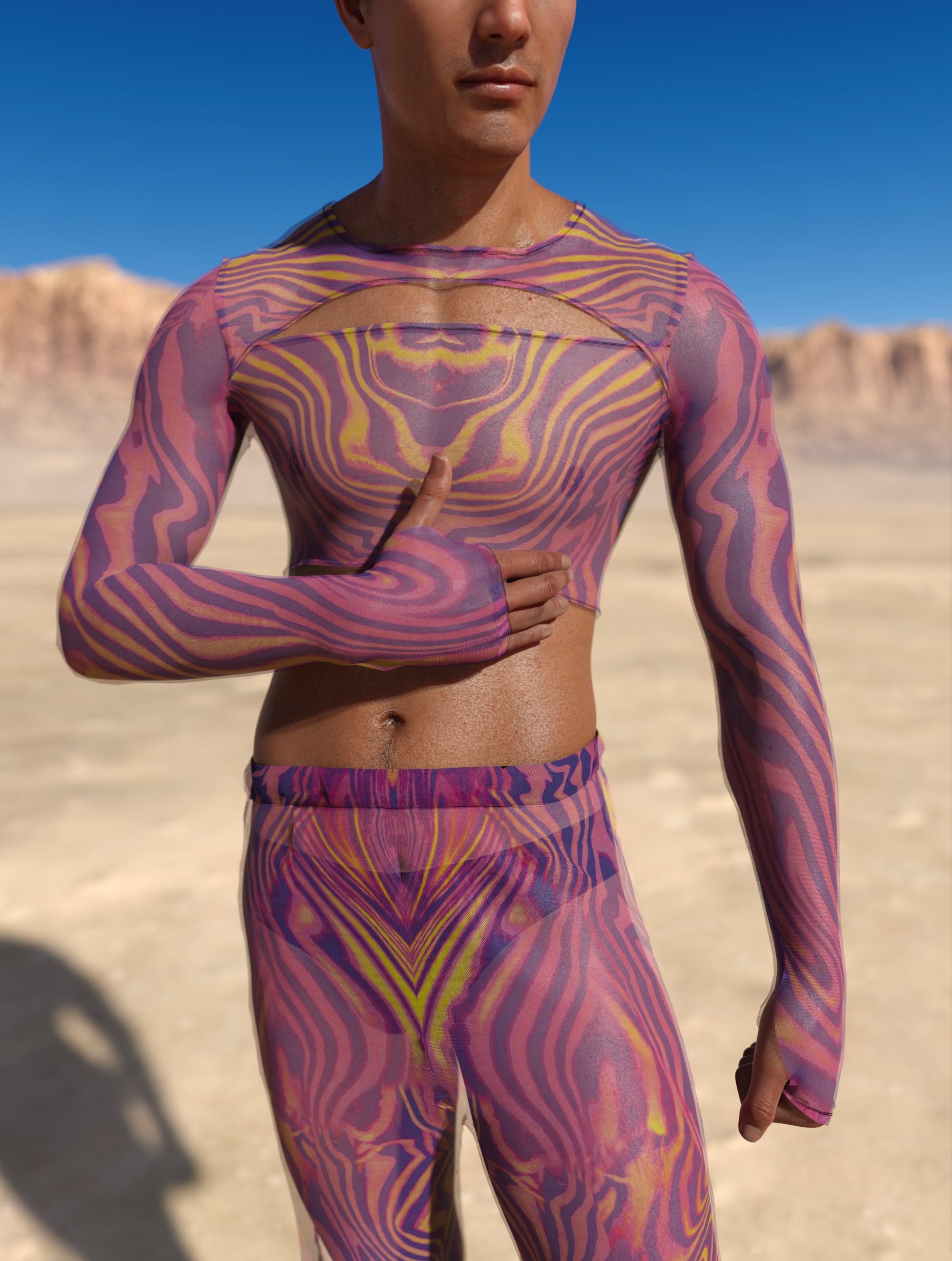 Amant Mesh Male Split Set 1