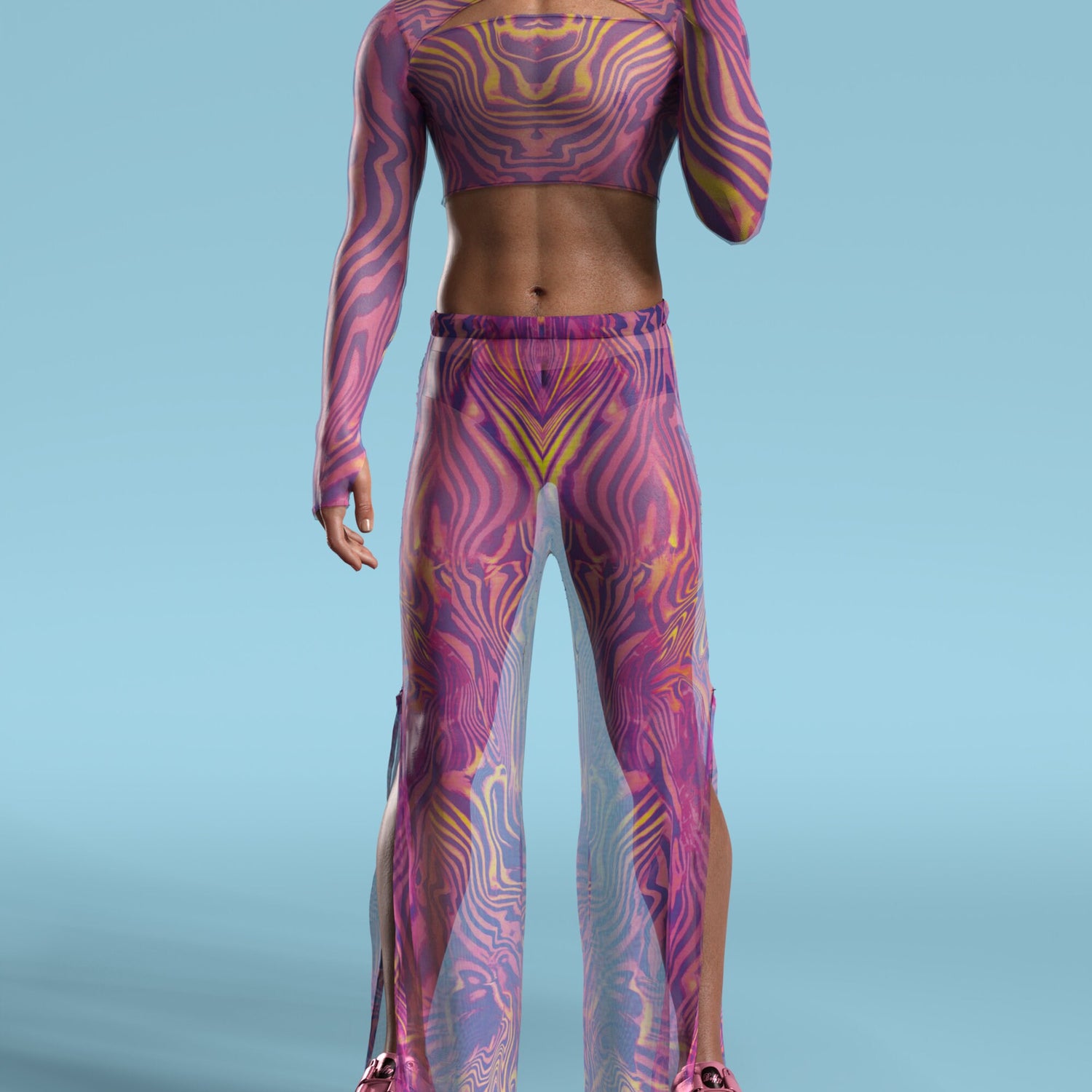 Amant Mesh Male Cutout Top 3