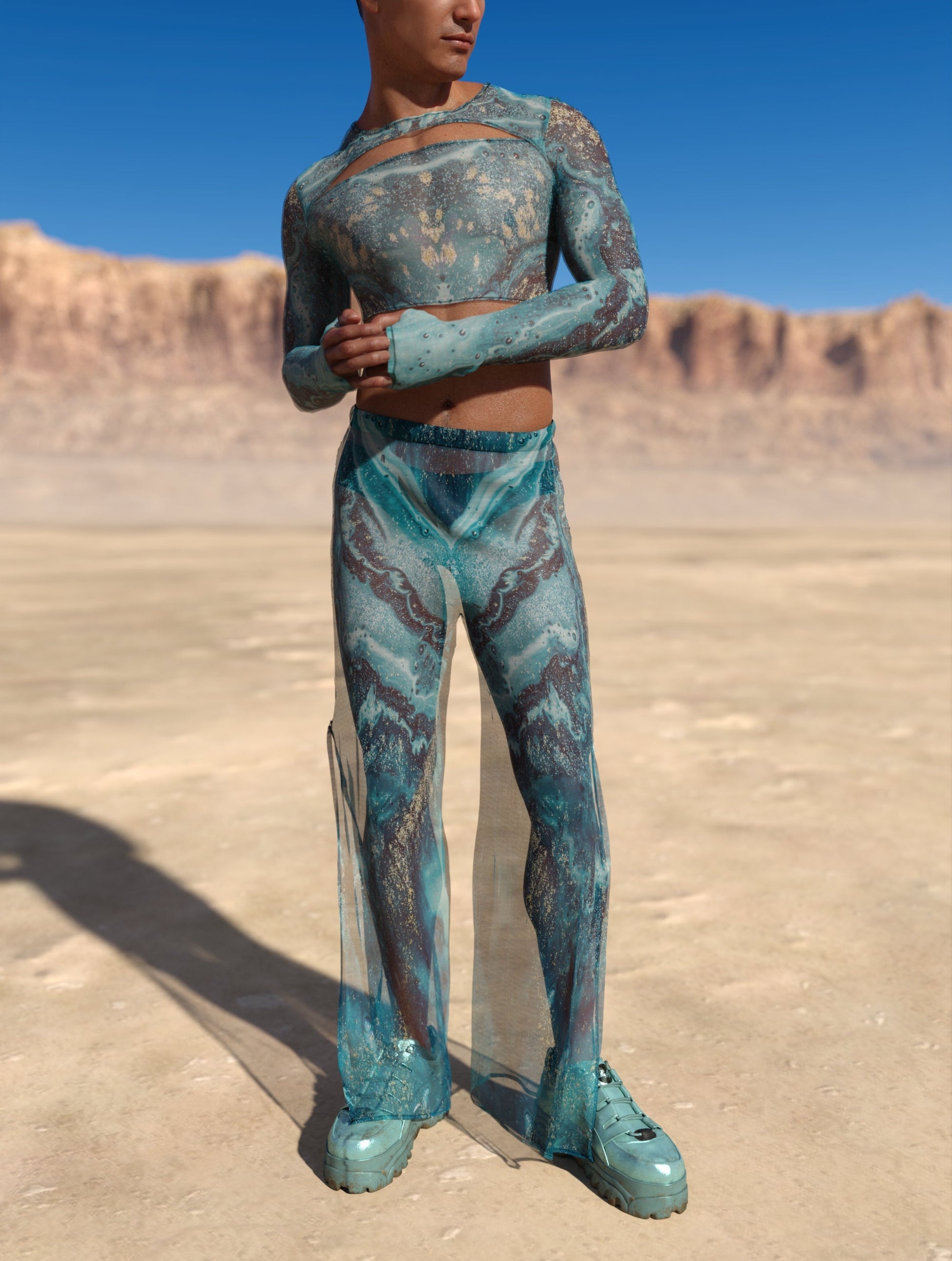 Nereida Mesh Male Split Set 2