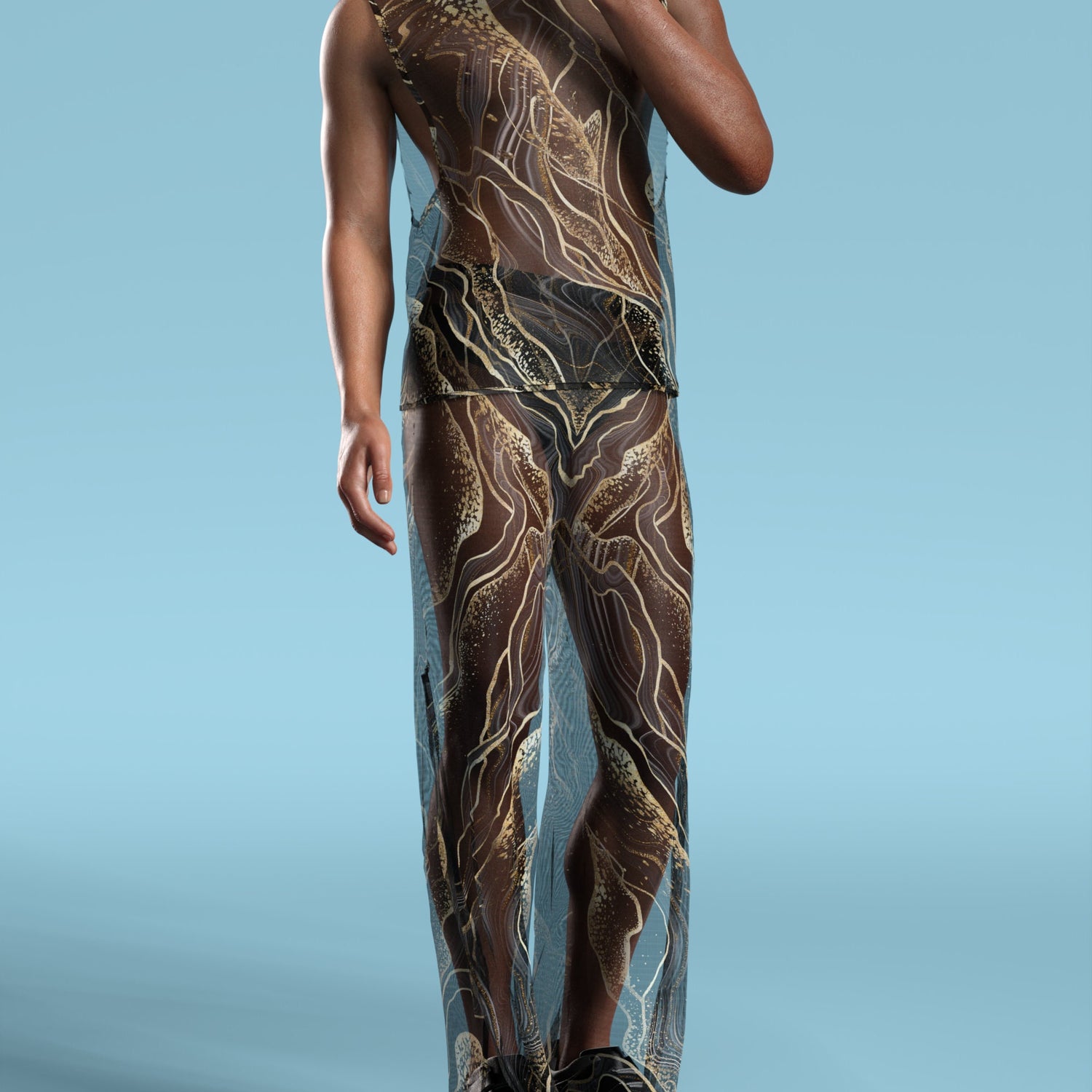 Extasis Mesh Male Split Pants 3