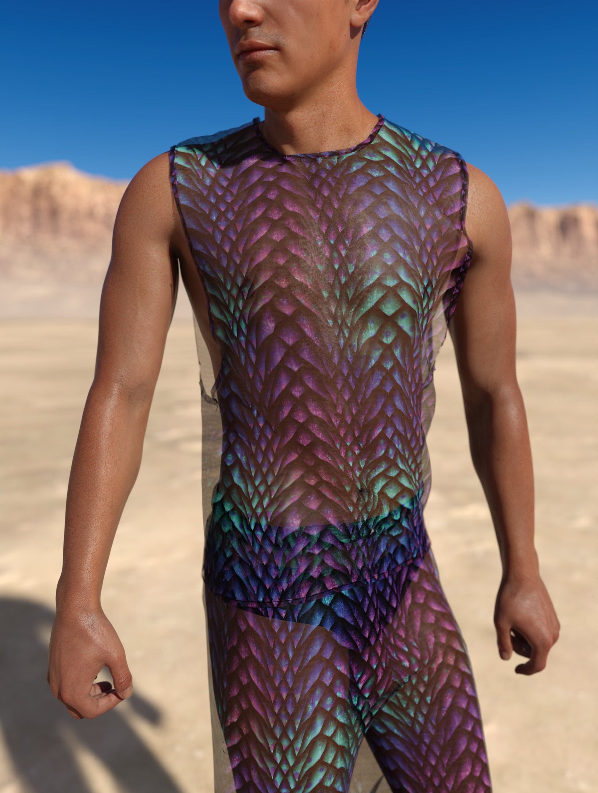 Gorgona Mesh Male Muscle Top 1