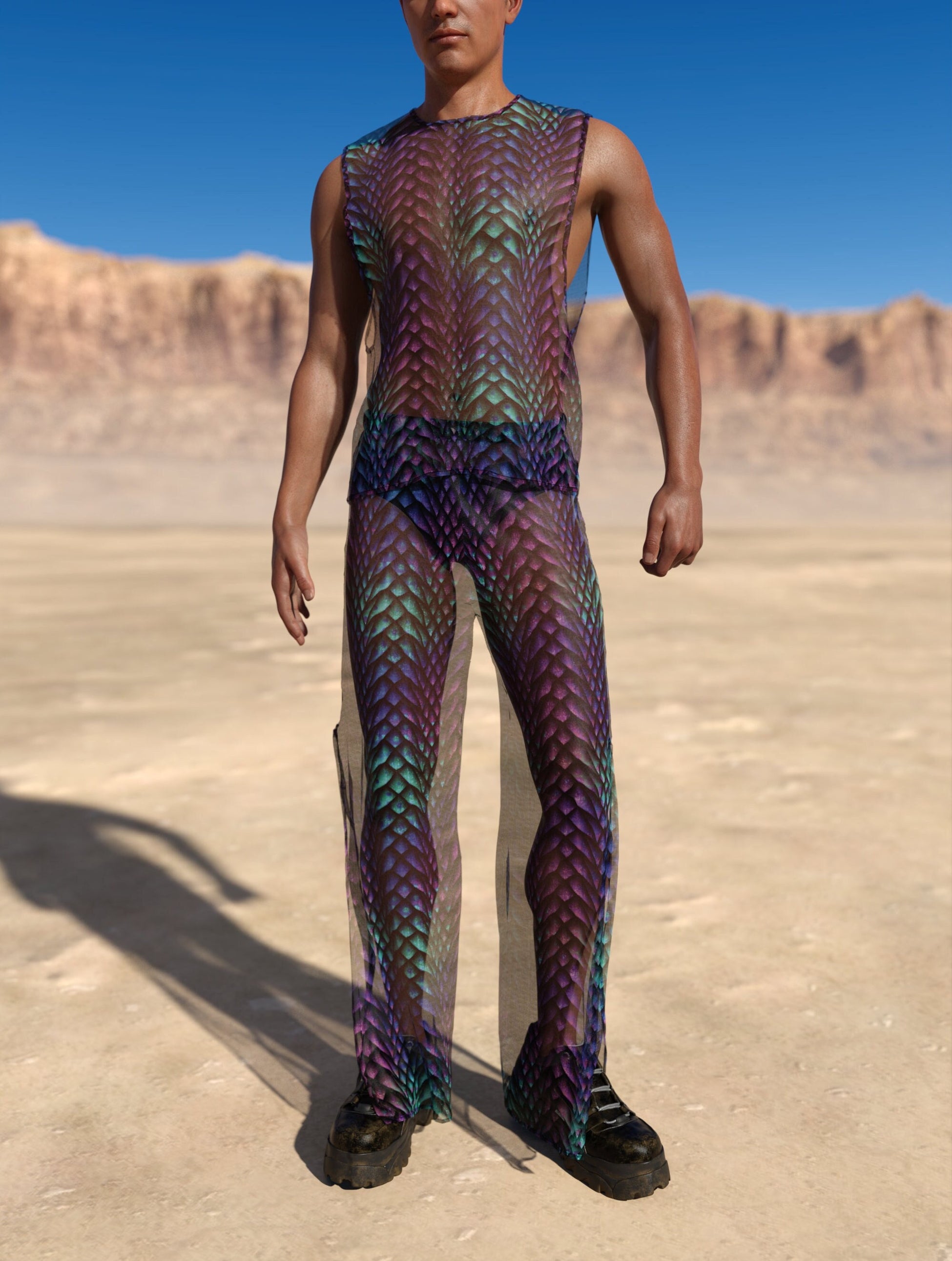 Gorgona Mesh Male Tank Set 2