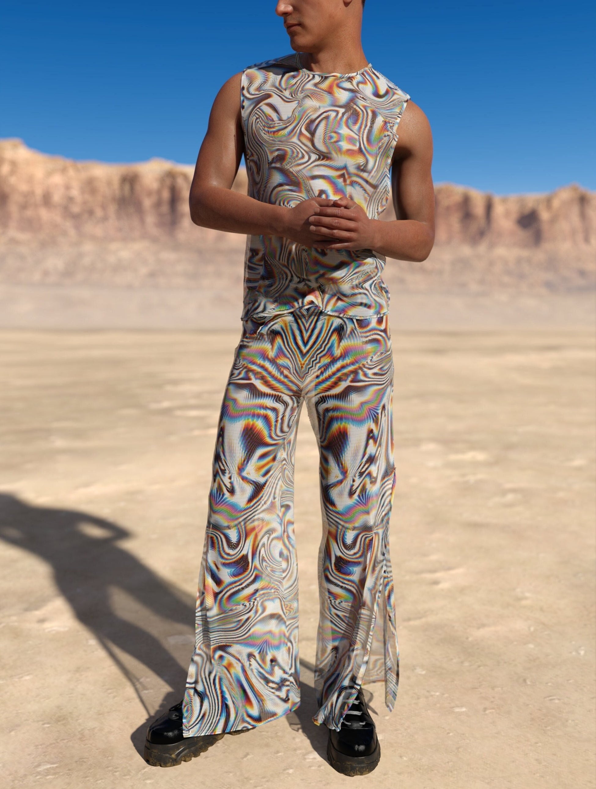Psy Haze Mesh Male Tank Set 2