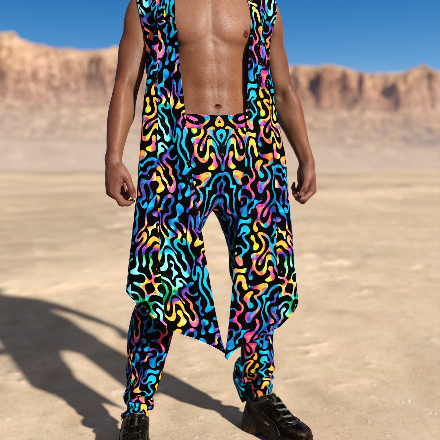 Jungle Zest Male Vest Blue