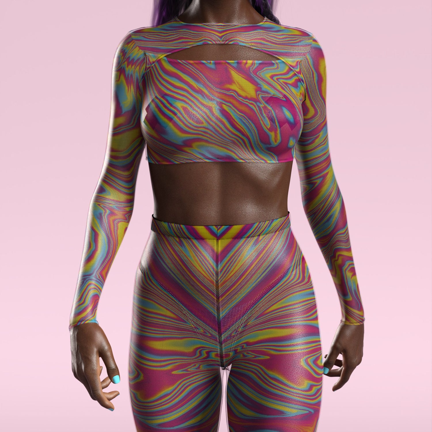 Electric Euphoria Mesh Leggings