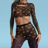 Blurred Lines Mesh Leggings Set