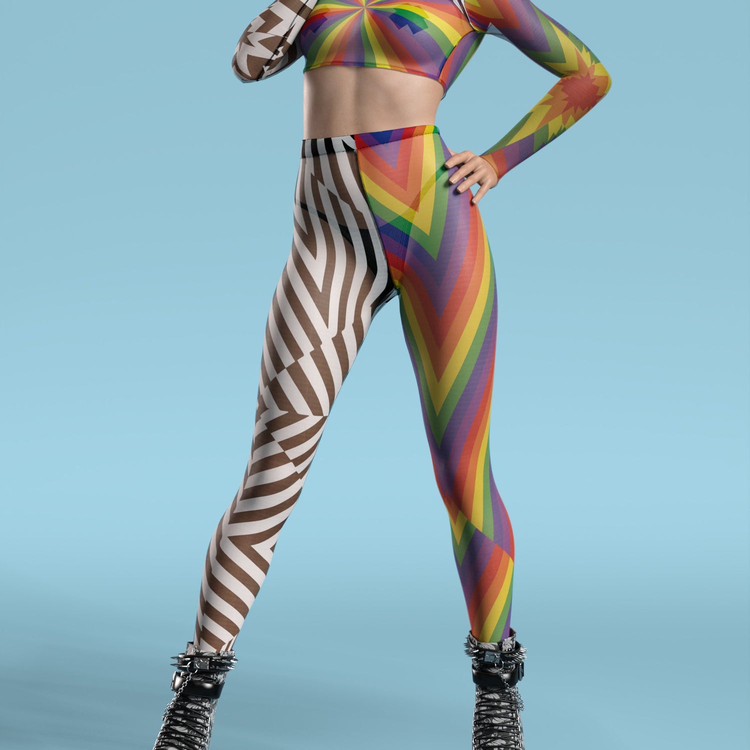 Dazzle Delight Mesh Leggings Mesh