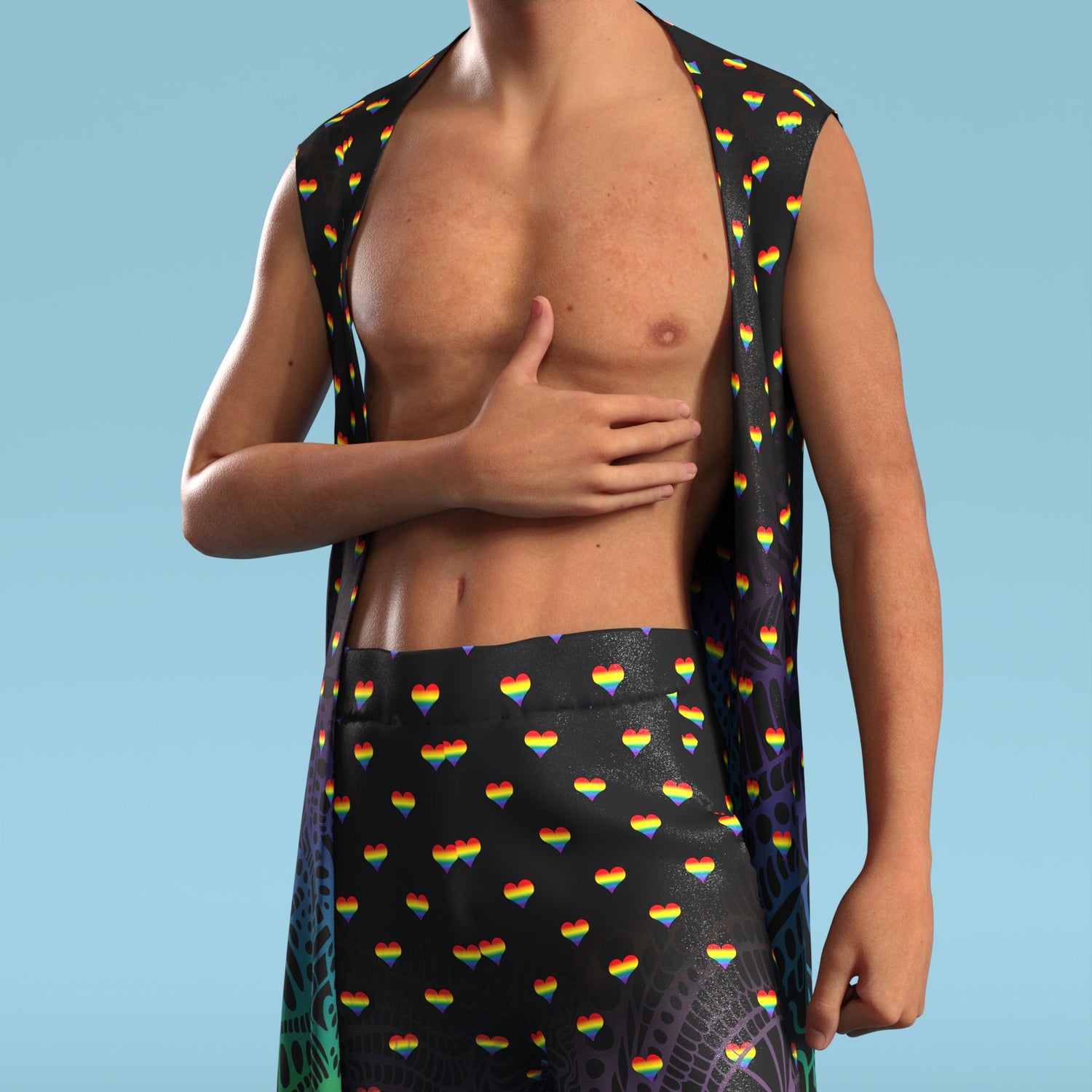 Blurred Lines Male Vest 6