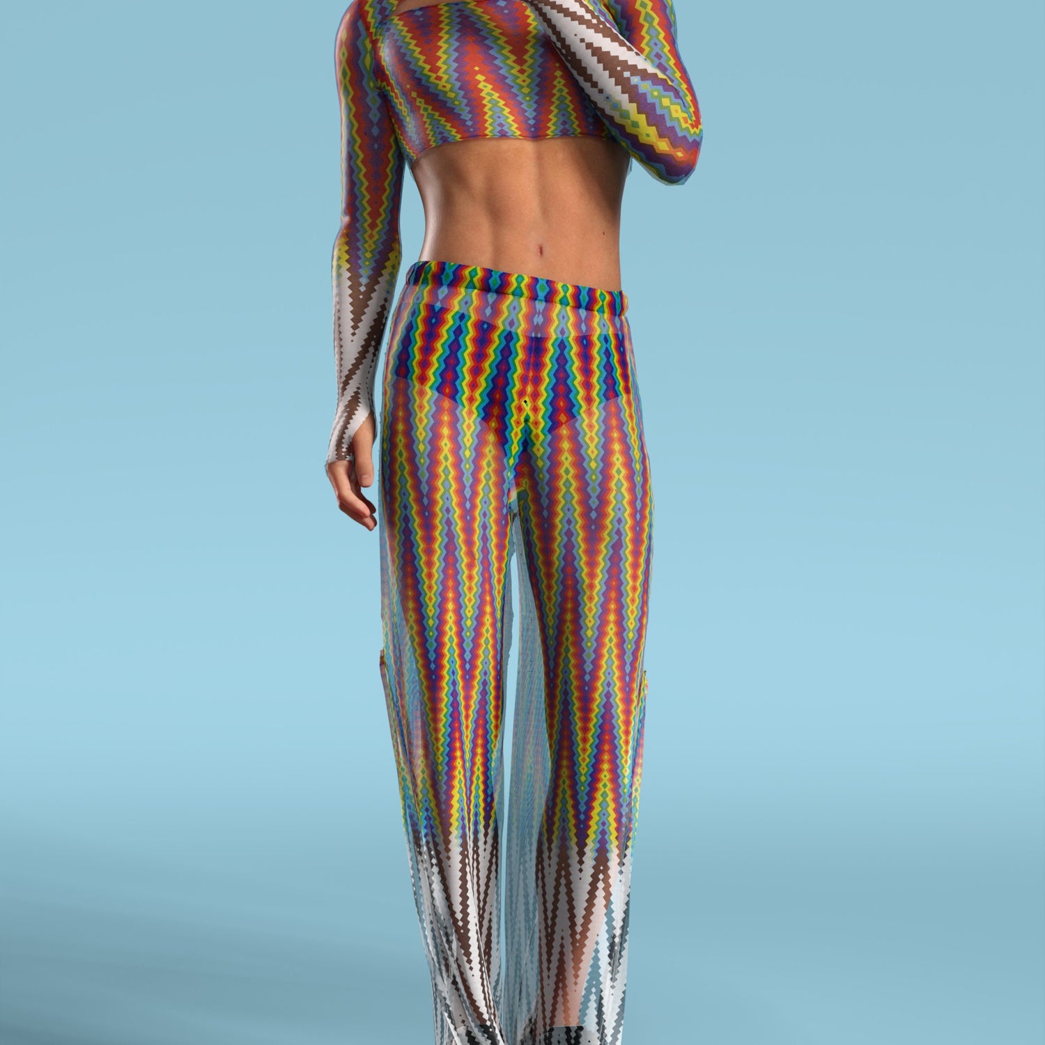 Pyramis Lux Mesh Male Split Pants 6