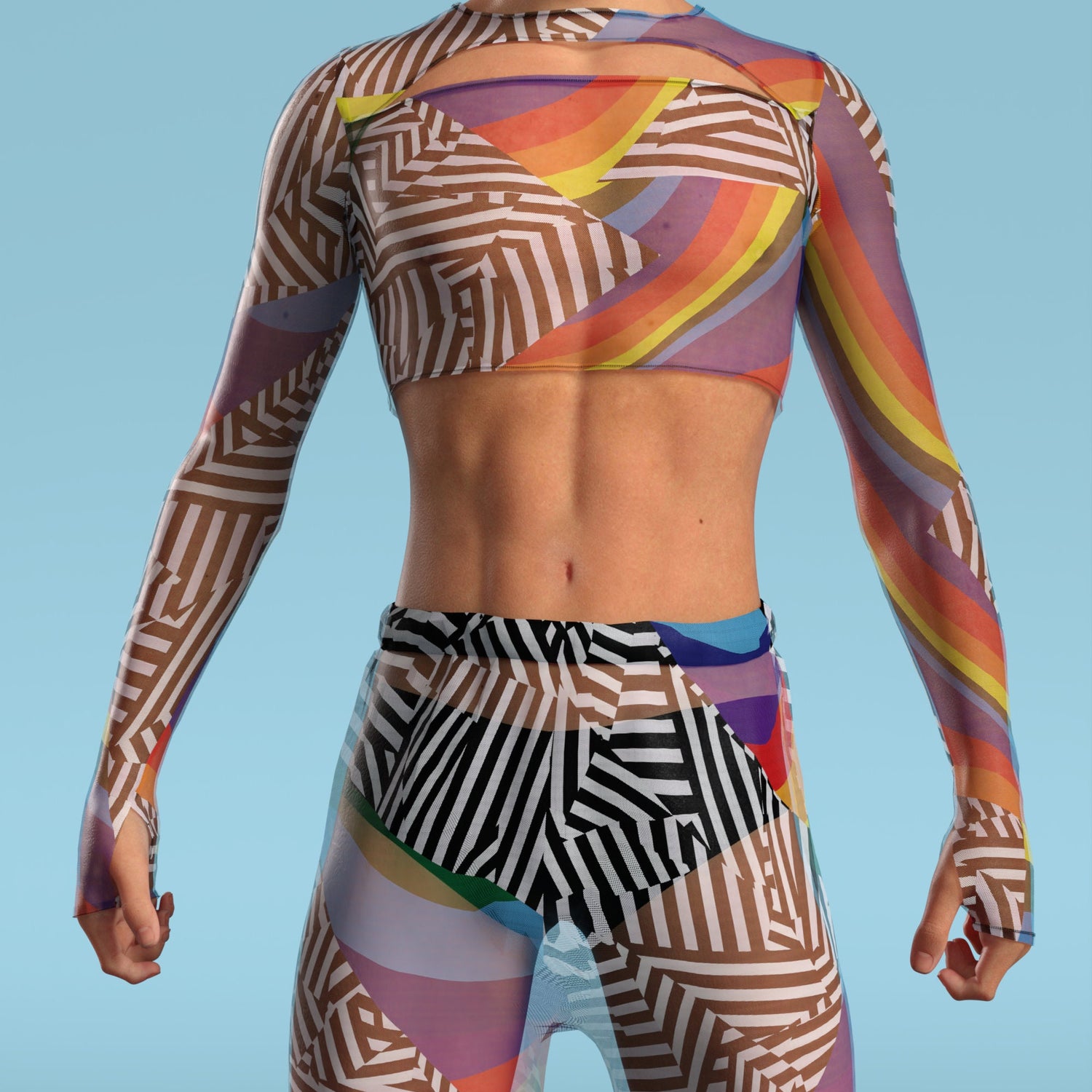 Transformed Mesh Male Cutout Top 6