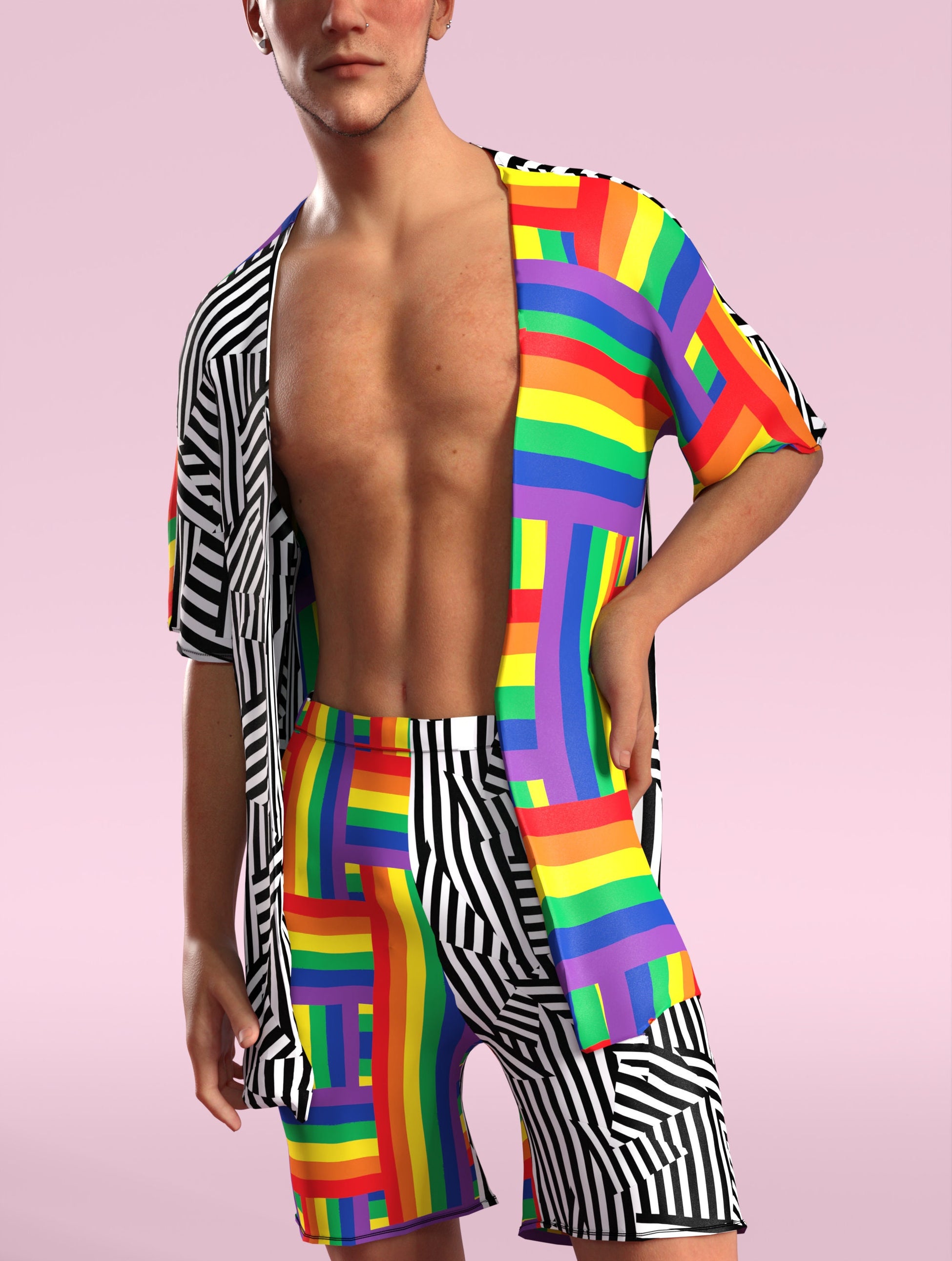 Spectromania Male Rave Shorts 1