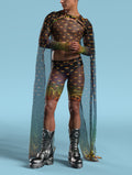 Blurred Lines Male Mesh Wings