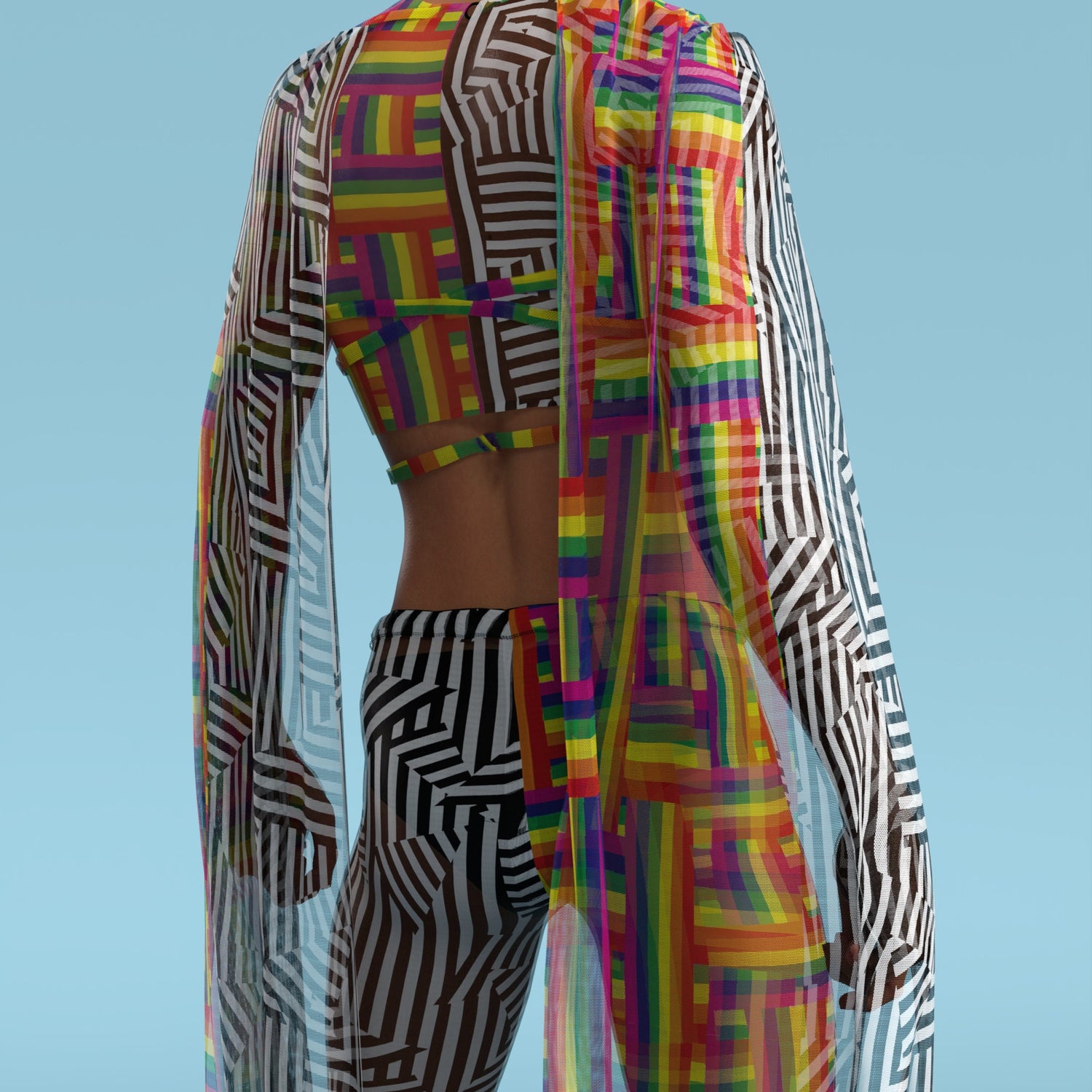 Spectromania Male Mesh Wings 7