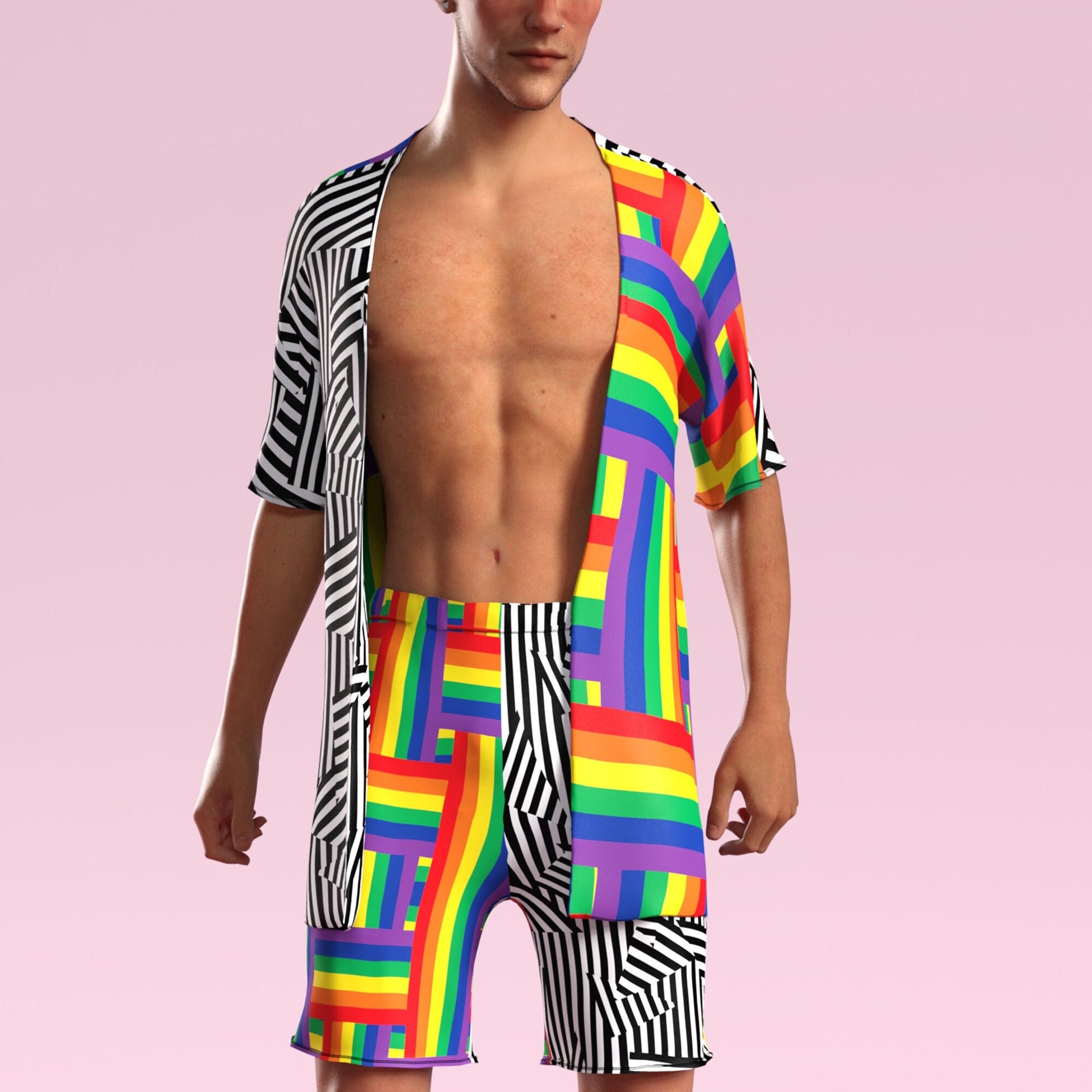 Spectromania Male Half Robe Set 2