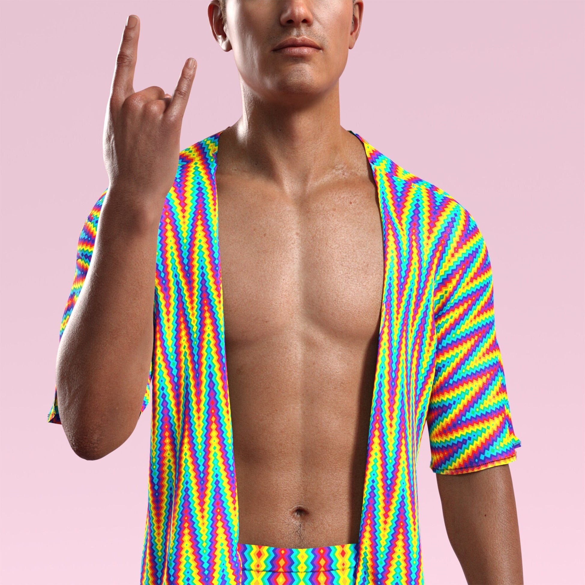 Pyramis Lux Male Half Robe 2