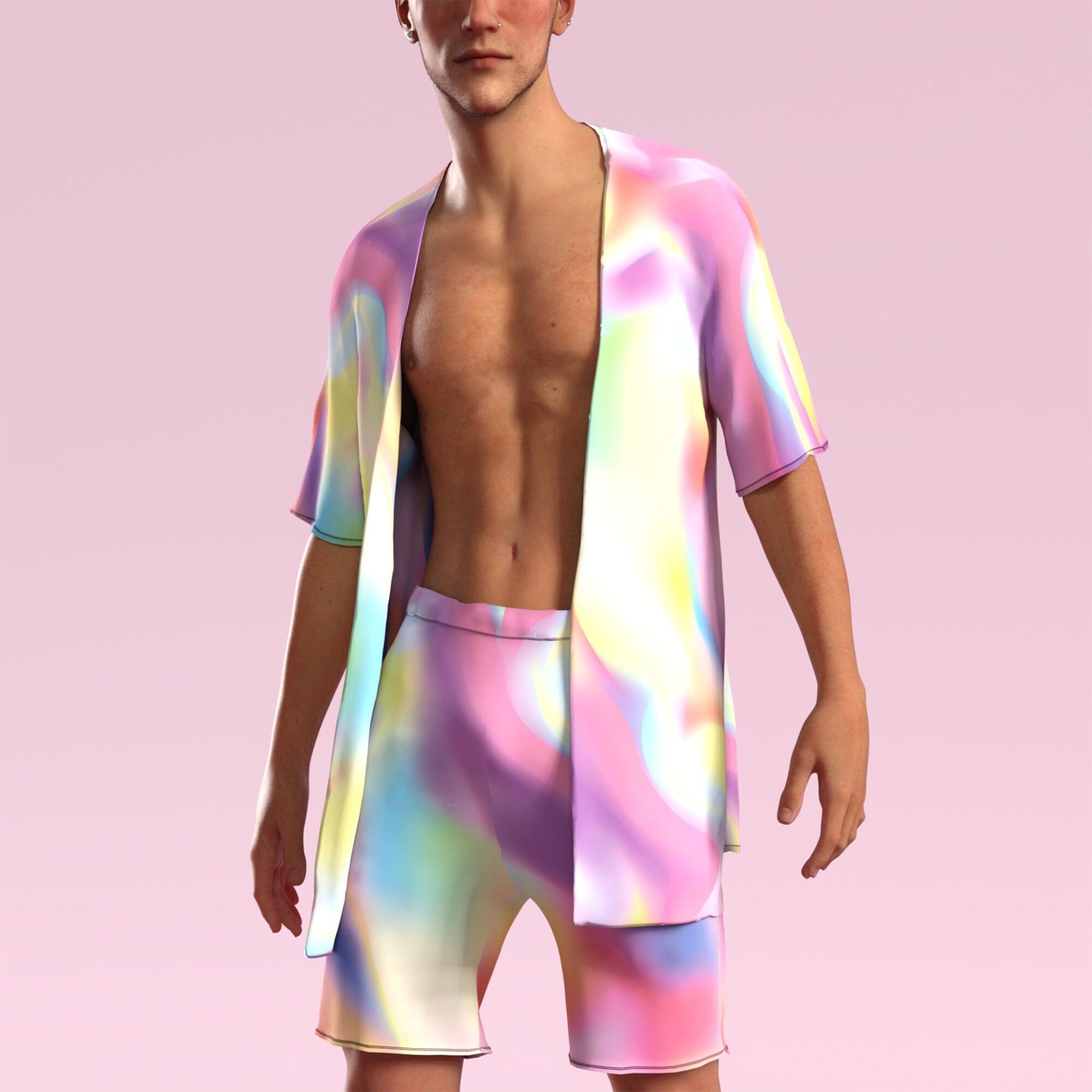 Luminescent Male Half Robe Set 2