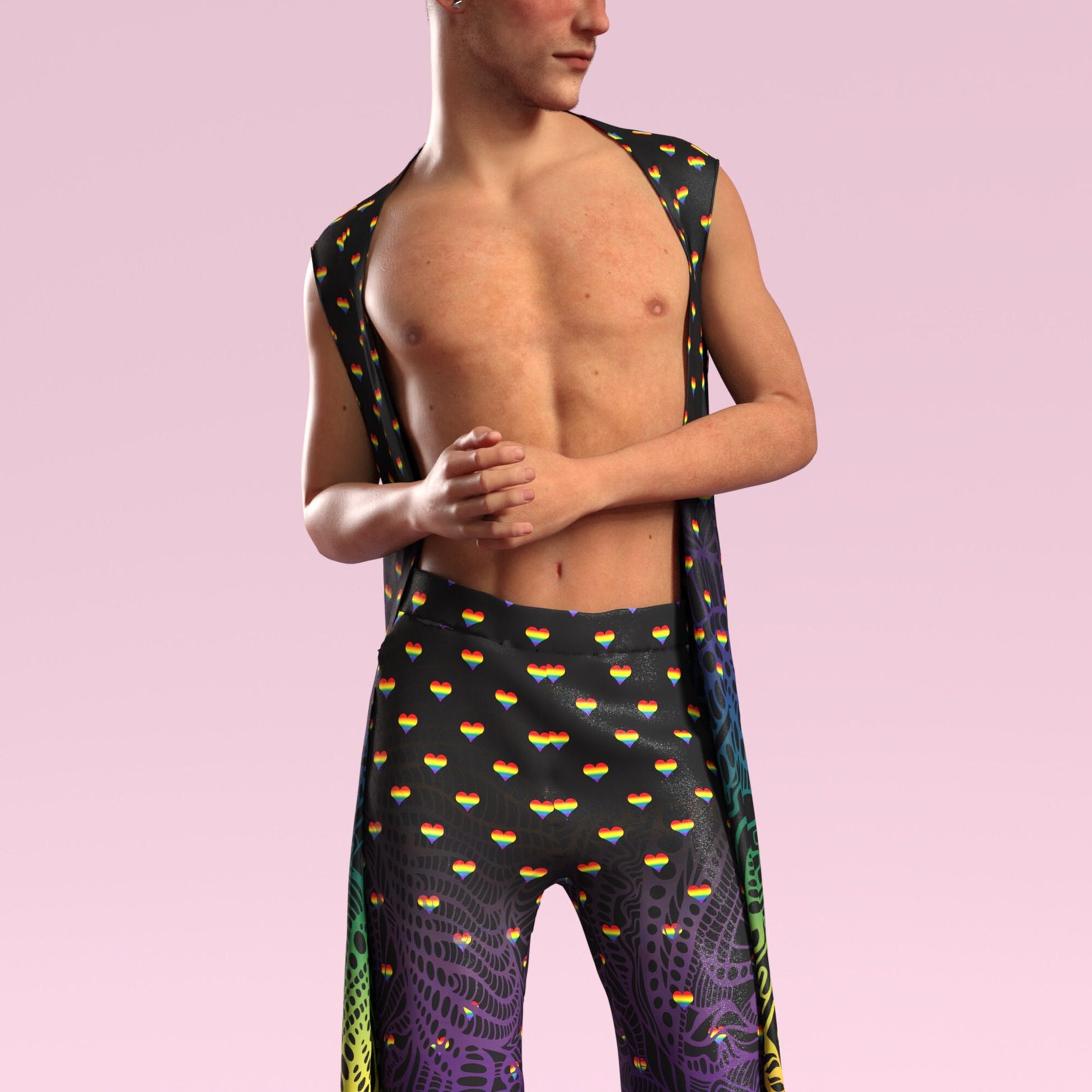 Blurred Lines Male Vest Set 2