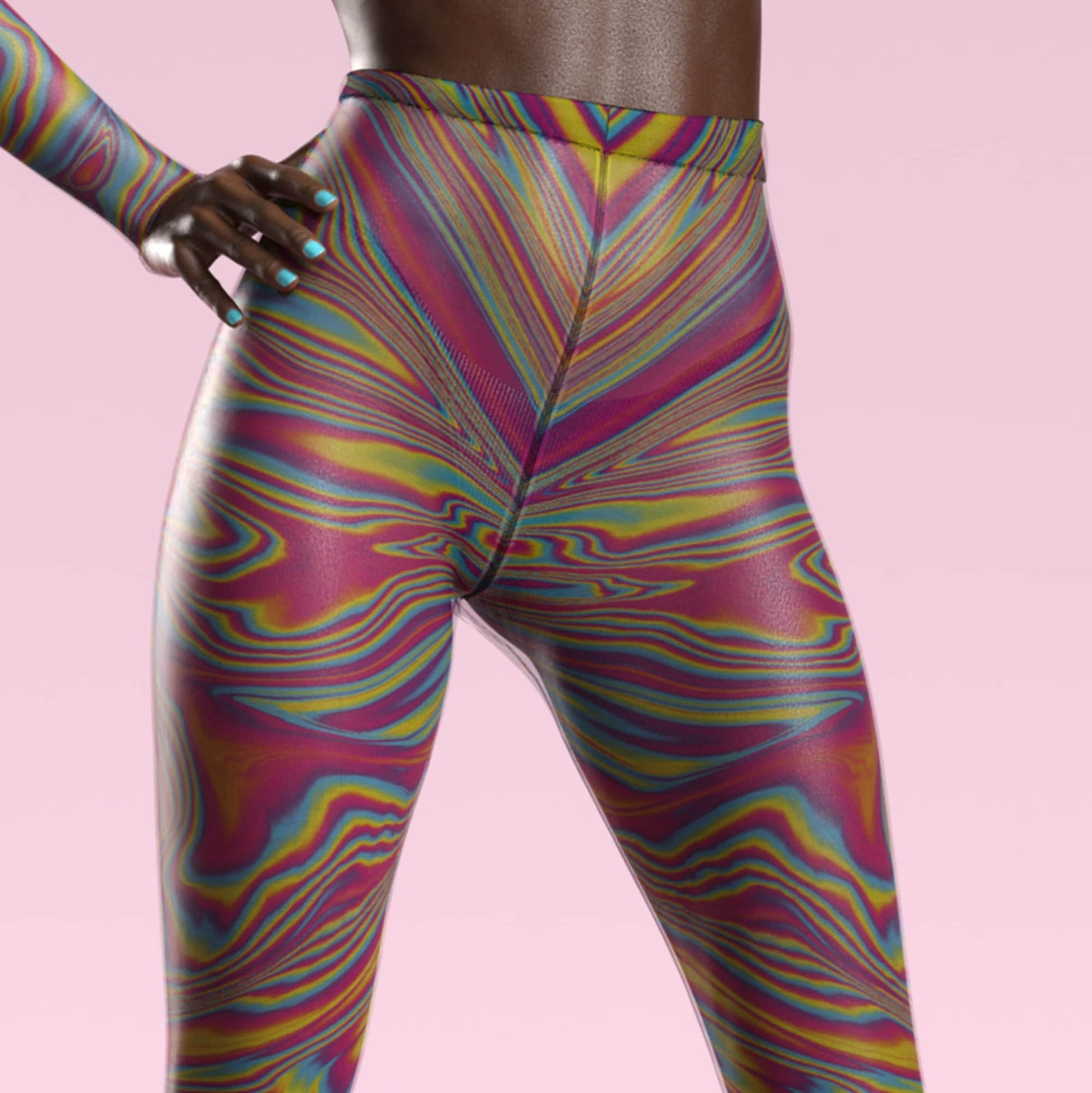 Electric Euphoria Mesh Leggings 2