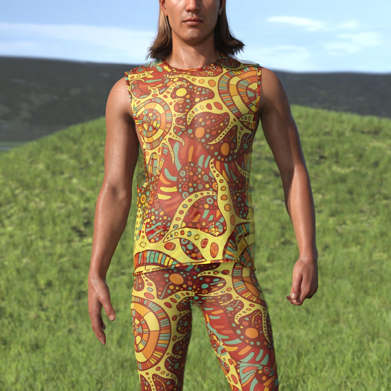 Panajay Mesh Male Muscle Top 1