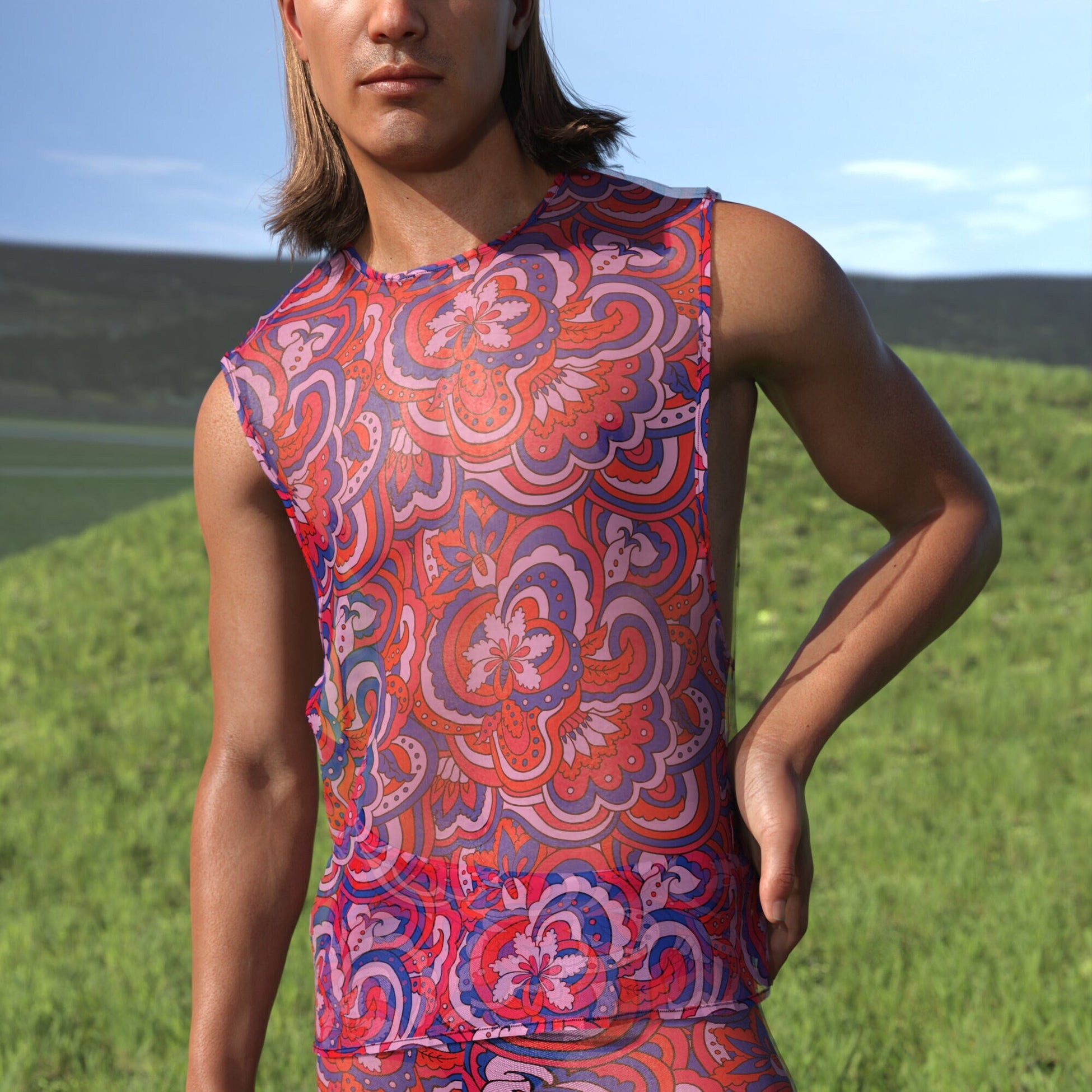 Mystic Melody Mesh Male Muscle Top 2