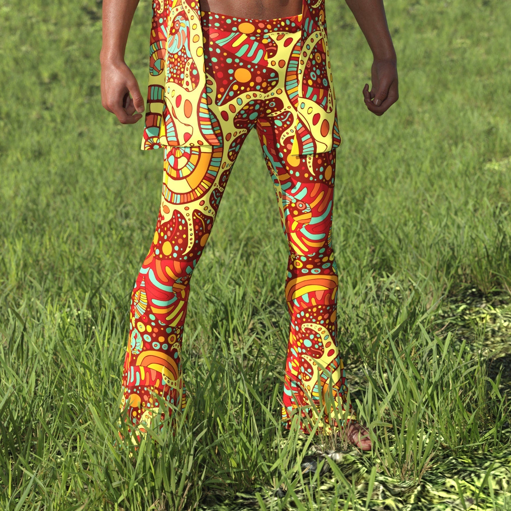 Panajay Male Flared Pants 2