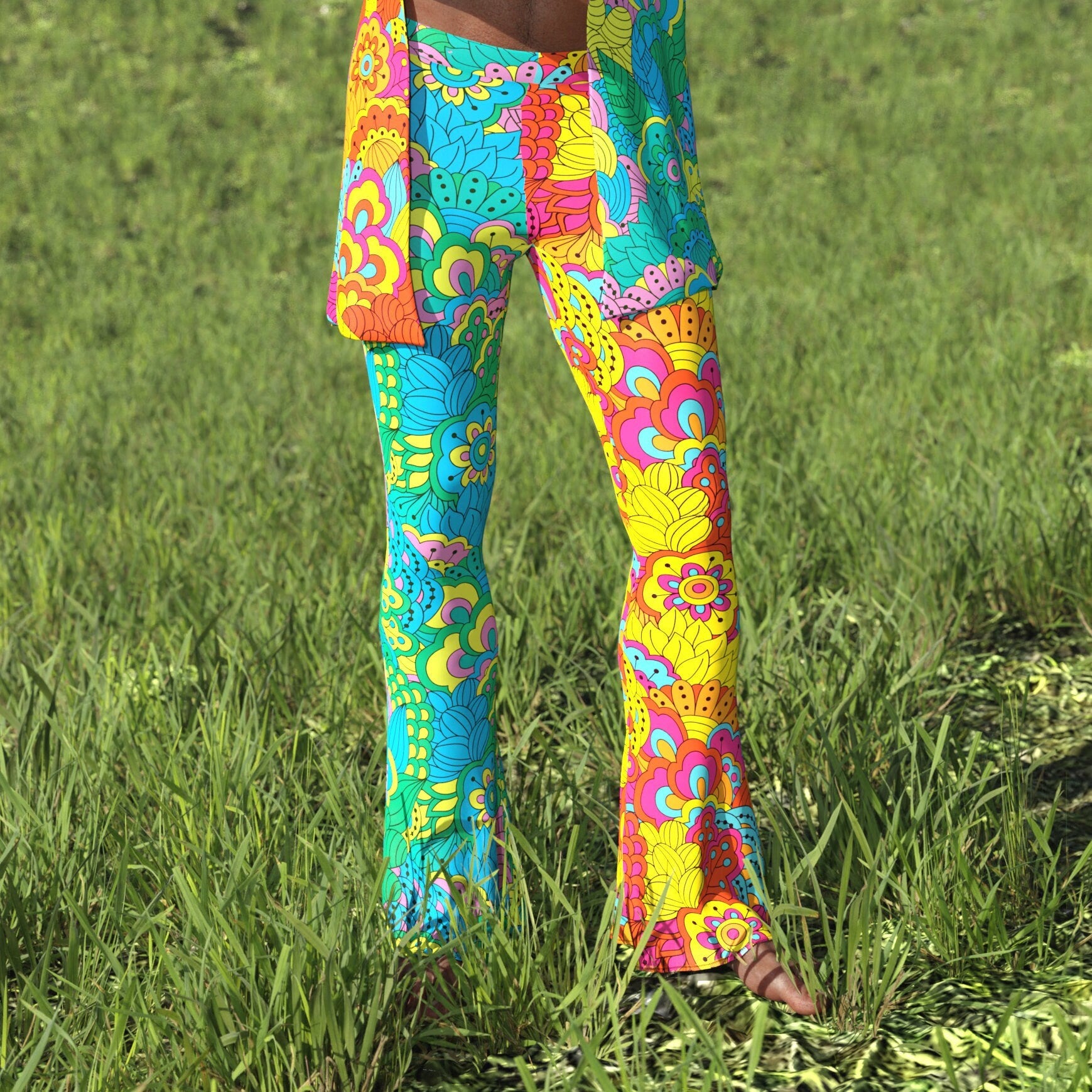 Nature's Wonder Male Flared Pants 2