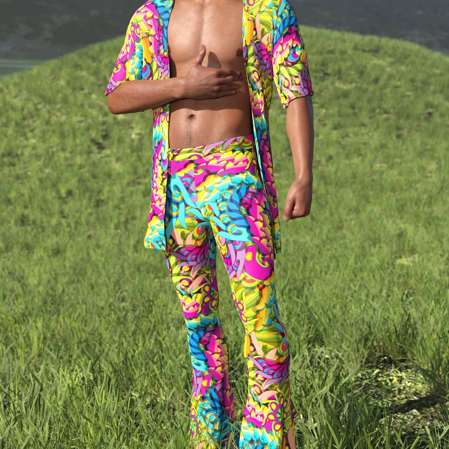Ethereal Senses Male Half Robe 3