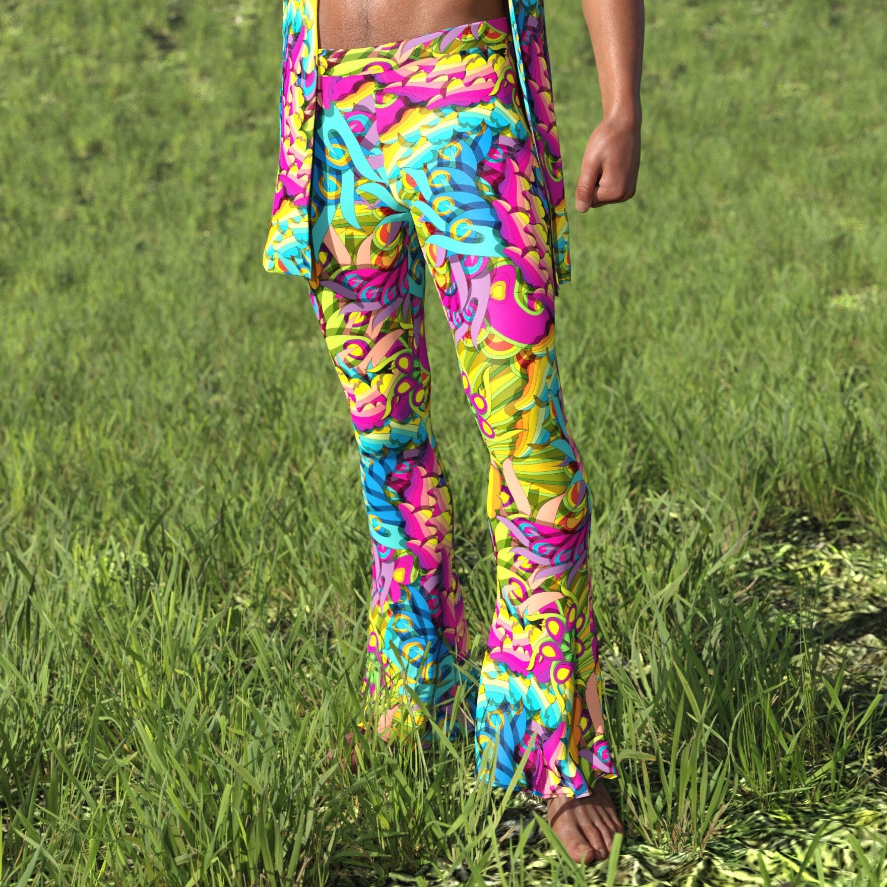 Ethereal Senses Male Flared Pants 2