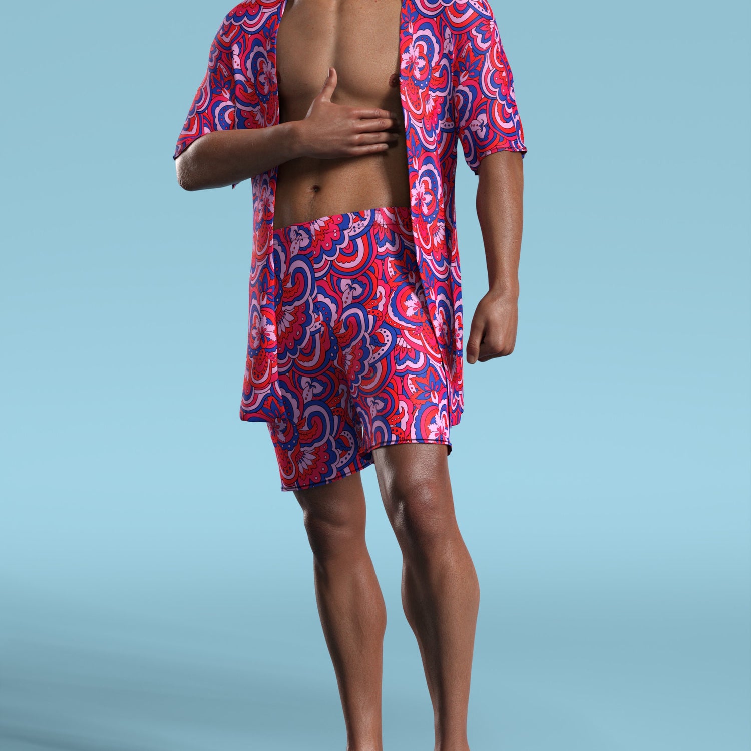 Men Mystic Melody Male Rave Shorts