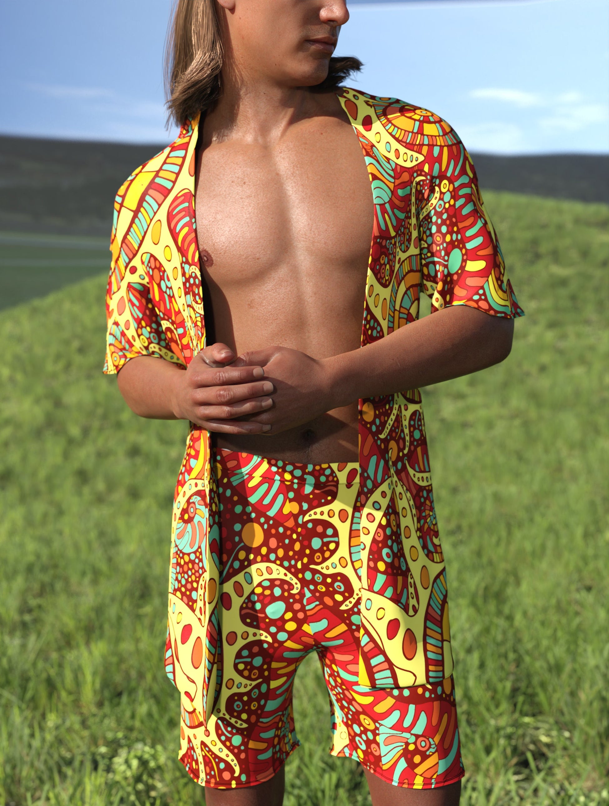 Panajay Male Half Robe Set 1