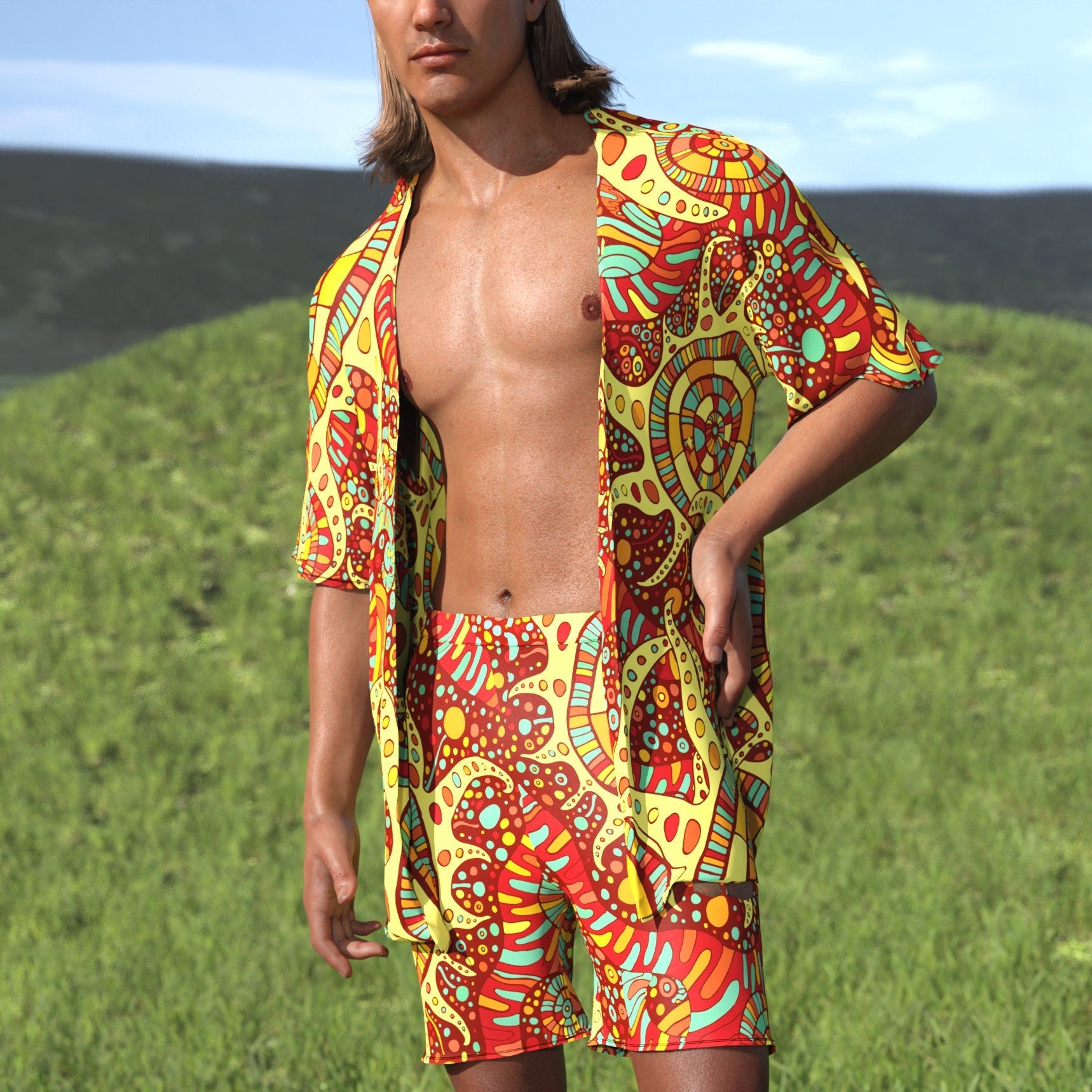 Panajay Male Half Robe Set 2