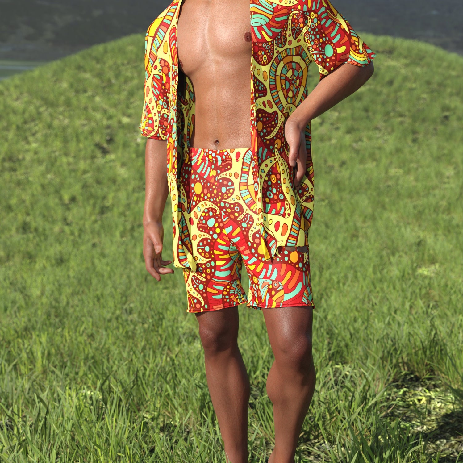 Panajay Male Rave Shorts 3