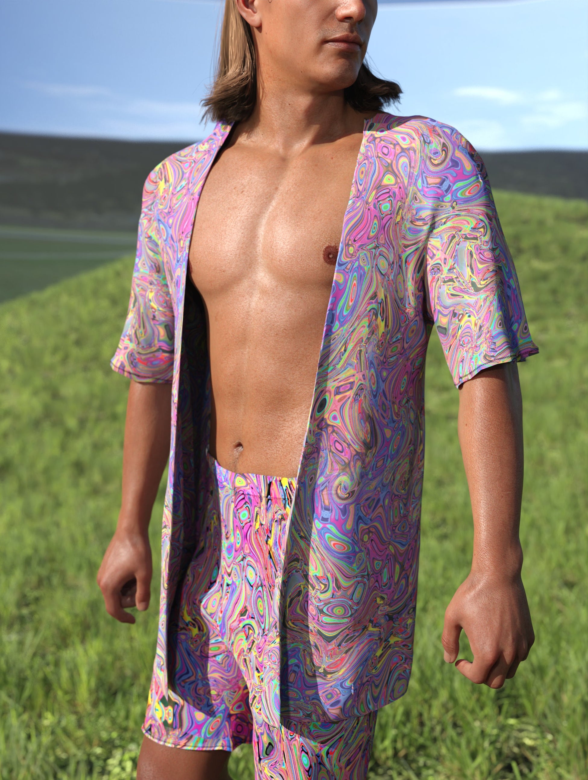 Beyond Thought Male Rave Shorts 1