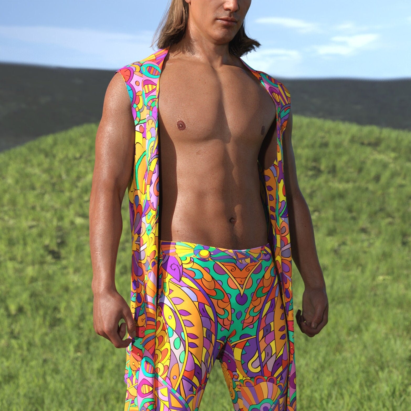 Lush Chaishukarie Male Vest Bell Bottom Set 2